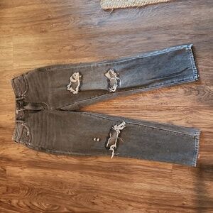 Pacsun mom jean black wash